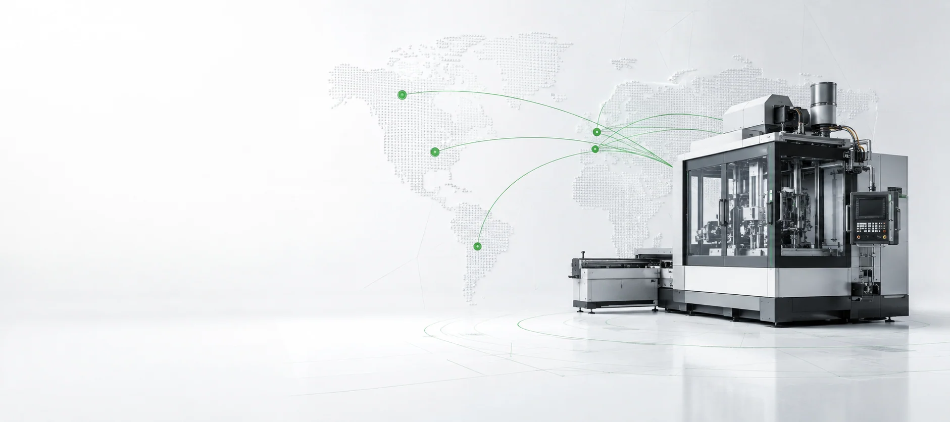 Industrial machinery connected to major international markets