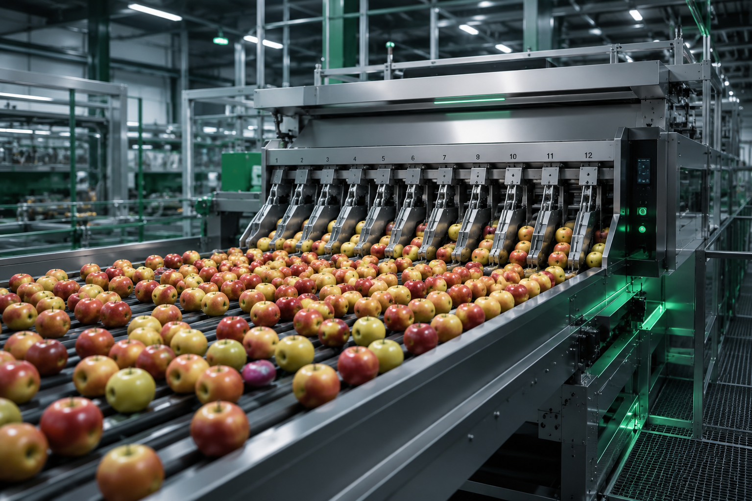 Produzione industriale per il settore ortofrutta